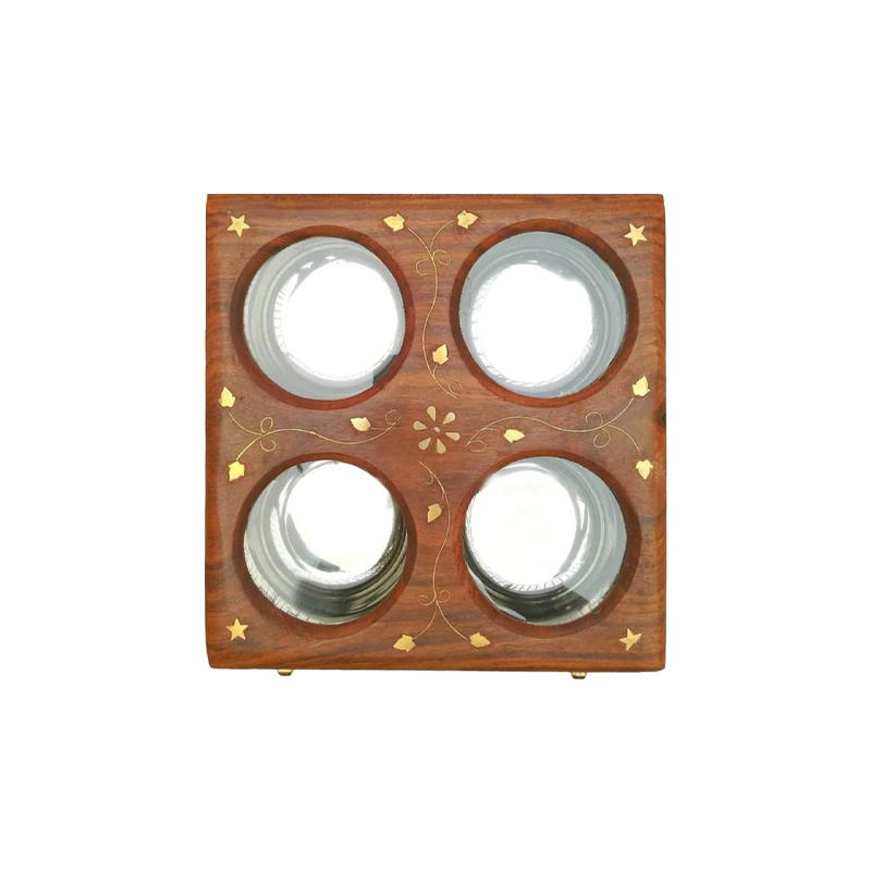 Dry fruit Box 4 Round stainl
